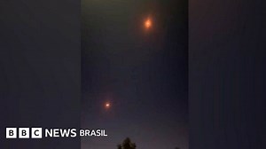 O momento em que míssil atribuído a Israel atinge o Irã: vídeo - BBC News Brasil