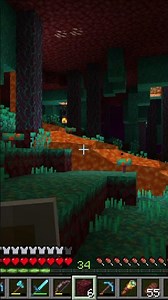 Marcel Discovers a Warped Forest in Minecraft