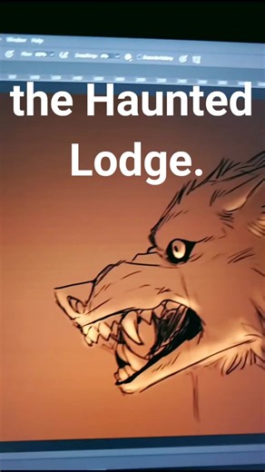 #POV :You take shelter from the rain in an abandoned Hunting Lodge. People say it's haunted, do you believe them? #oc#art#animated#ghost