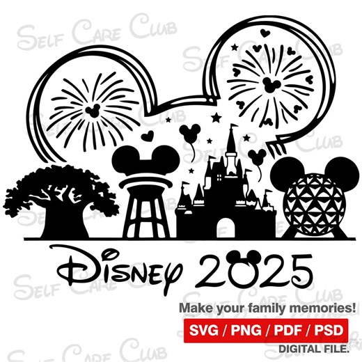 Disney Parks 2025, Trip 2025, Family Vacation 2025, Magical Kingdom, Family Trip 2025, Animal Kingdom, Epcot, SVG PNG for Print/cut/cutter - Etsy