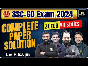 SSC GD Paper Solution 2024 | All Shifts Good Attempt | 21 FEB Exam Analysis