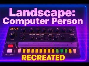 Recreating Landscape "Computer Person" on Behringer RD-78 | CR-78 Drum Machine Tutorial