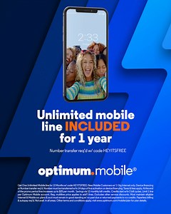 Don’t take slow for an answer! Get blazing-fast 1 Gig Internet for just $40/mo. Plus enjoy Unlimited Mobile on us for 1 yr. | Optimum