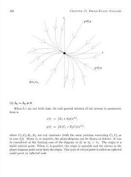Phase plane analysis differential equations; state & prove poincare bendixson theorem; linearization
