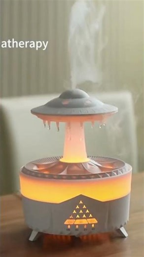 350ml Aroma Air Humidifier Mini Usb Remote Control Raindrop Colorful