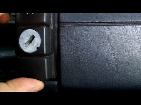Mercedes R129 SL,W140 S class.. dash mounted glove box lock removal