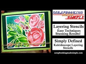 #374 Getting the most from Simply Defined Layering Stencils using bold inks and embossing powders