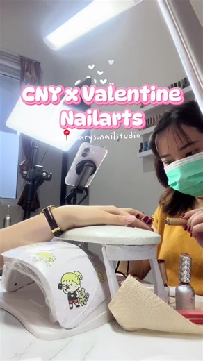 Chinese New Year and Valentine's Nail Art Designs