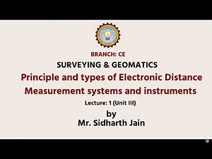Surveying & Geomatics| Principle & Types of Electronic Distance Measurement Systems And Instruments