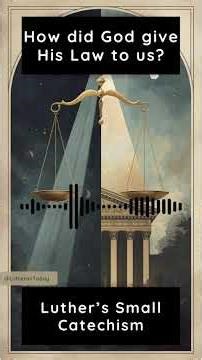 How did God give His Law to us?