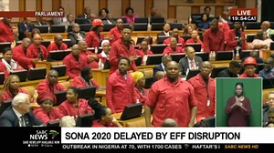 12K views · 334 reactions | #SONA2020 | Speaker suspends the proceedings of the house after EFF disruption | SABC News | Facebook