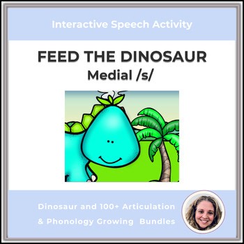 Feed the Dinosaur! Medial /s/ Articulation | Boom Learning