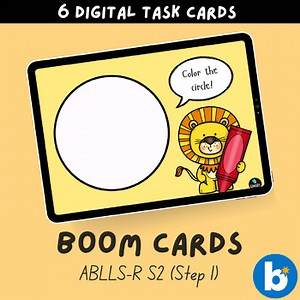 Coloring Shapes Handwriting Prerequisite Boom Cards (ABLLS-R S2 Step 1)