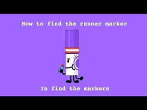 How to find the runner marker in find the markers!