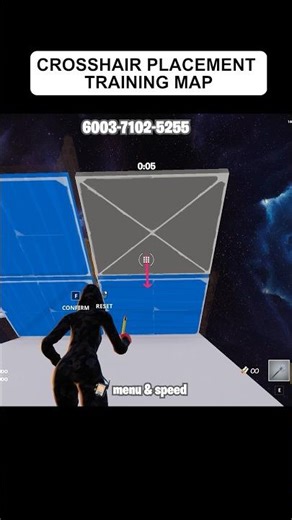 Crosshair placement training #fortnite #fortnitetrainingmap #fortnitepracticemap