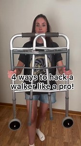 2.9M views · 48K reactions | ‍♂️ Walker Hacks You’ll Actually Use! Most people think walkers are just for walking—but check this out: ✔️Transport items with ease ✔️ Safer toilet support ✔️ Easier getting out of bed ✔️ Fit through narrow doorways These 3 simple tricks can make recovery so much smoother. Know someone using a walker? Share this with them!  #WalkerHack #CaregiverLife #OccupationalTherapy | Lindsay DeLong | Facebook