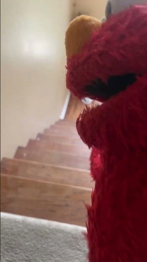 Elmo falls down the stairs