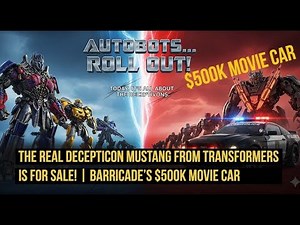 The Real Decepticon Mustang from Transformers Is For Sale! | Barricade’s $500K Movie Car