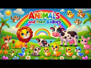 Animals and Their Cute Babies | Educational video For Kids and Toddlers