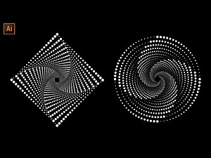 Dotted Spiral Vortex in Adobe Illustrator - Very Easy Tips & Tricks For Experts & Beginners