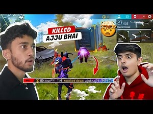 AJJUBHAI CAME IN MY SOLO VS SQUAD MATCH & THIS HAPPENED!🔥 FREE FIRE MAX