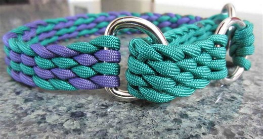 Custom Paracord Martingale Dog Training Collar "kendalia", Adjustable, Gentle Control - Etsy