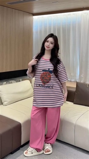 Cute Striped Pajama Set for Women | Cozy & Stylish Loungewear #outfitideas #girlsoutfit #shorts