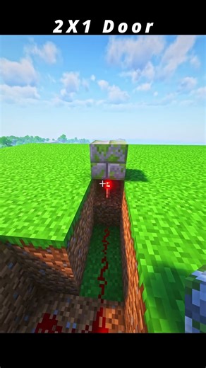 2X1 door | Minecarfft | #minecraft #4k #new #build #2x1 #tweening #flowers