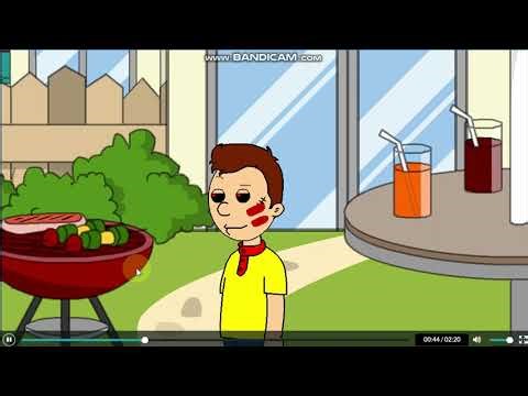 Caillou.EXE Burns His Dad's Garden/Grounded