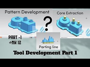 Nx 12 Pattern development part 1| Core Extraction|Parting Line|Tutorial#cad #solidworks#shorts#catia