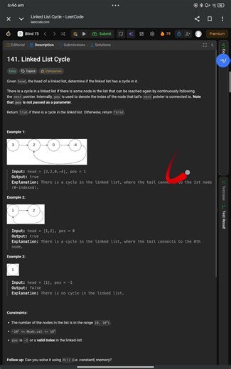 Linked List Cycle | LeetCode 141 | Floyd’s Algorithm Explained 🐢🐇 #codinginterview #codeeveryday