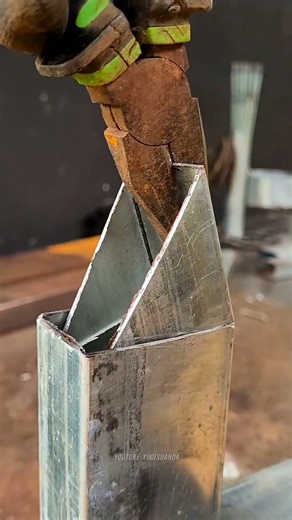 brilliant idea of an old welder working with thin metal