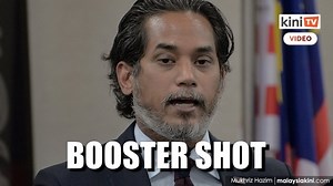 Individuals fully vaccinated using the Sinovac Covid-19 vaccine at least three months ago will soon be eligible for a Pfizer-BioNTech booster shot. This exercise of administering heterologous booster shots - meaning the booster vaccine used is different from the first vaccine - will be done in an off-label and voluntary manner. It will also be part of a government study. Video source: https://www.facebook.com/Khairykj/videos/1927809554093437 | KiniTV