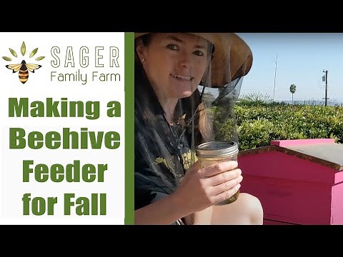 Making a Beehive Feeder for Fall | Sager Family Farm