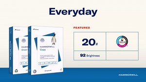 Hammermill Colored Paper, 20 lb Buff Printer Paper, 8.5 x 11-10 Ream (5,000 Sheets) - Made in the USA, Pastel Paper, 103325C