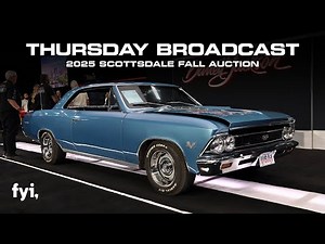FYI Thursday Broadcast Replay // Barrett-Jackson 2025 Scottsdale Fall Auction // Thursday, Oct 16
