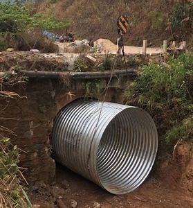 [Hot Item] Cheap Custom Size Galvanized Culvert Pipe Corrugated Carbon Steel Culvert Pipe Chinese Road Culvert Pipe