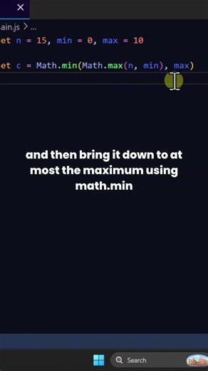 Clamp Number in Range #coding #javascript #stem #science