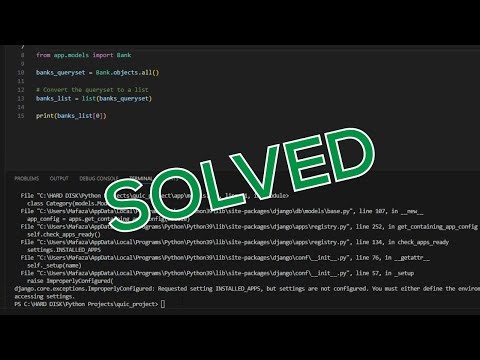 Requested setting INSTALLED_APPS, but settings are not configured. You must either define.. -Django
