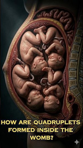 How Quadruplets Are Formed Inside the Womb 😱(3D Animation)