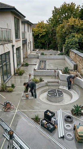 Abandoned Backyard to Futuristic Minimalist Concrete Paradise Luxury Transformation