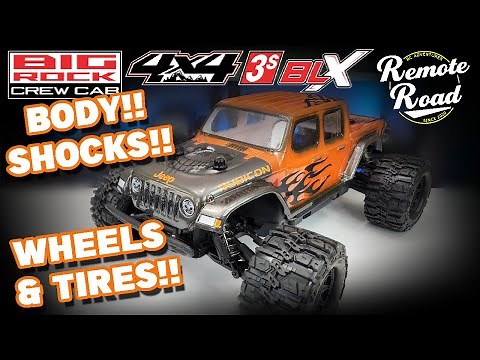 Arrma Big Rock 4x4 BLX gets new Body, Proline Power Shocks, and Proline Trencher Wheels and Tires