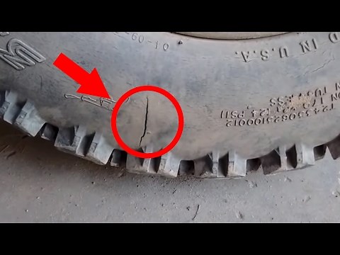 How to fix a weather checked wall of a tire