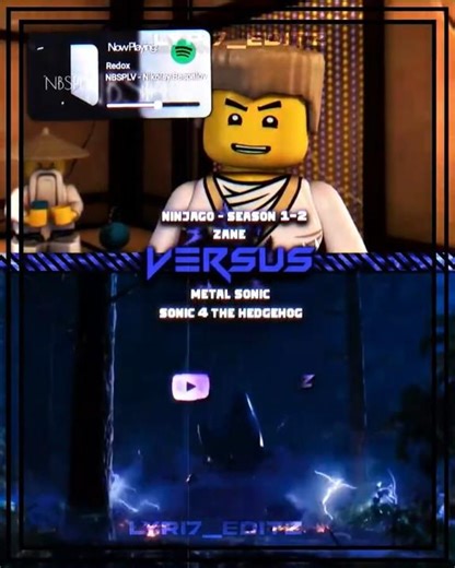 Metal Sonic (Sonic 3-4 The Hedgehog) vs Zane (Ninjago Season 1-2)