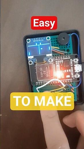 The ultimate ESP32 game console tutorial! 😍 #arduino #diy #3dprinting