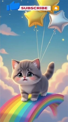 rainbow cat 😮😴🌺😘 #cat #cute #rainbow