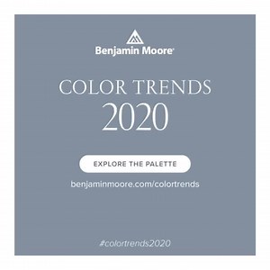 304K views · 685 reactions | A favorite pairing from the Color Trends 2020 palette juxtaposes a bright, cheerful periwinkle with an elegant, faded blue to create refreshing harmony.#BenjaminMoore #ColorTrends2020 | Benjamin Moore | Facebook