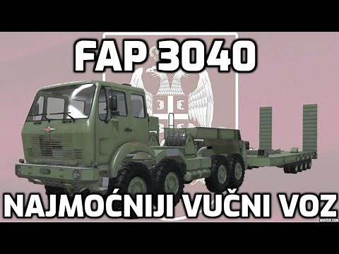 Novi vojni FAP kamioni FAP 3040 za Vojsku Srbije - New Serbian Trucks FAP 3040 for Serbian Military