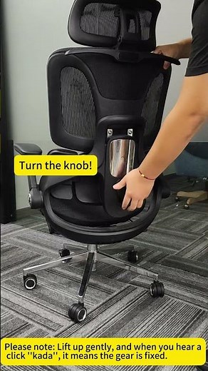Ergonomic Chair Backrest Height Adjustment Tutorial