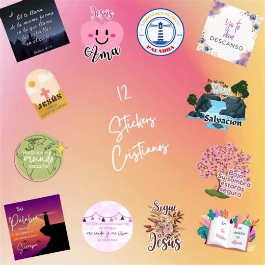 12 Stickers Cristianos | Stickers Inspiracionales | Spanish Christian Stickers | Inspirational Sticker Bundle | Frases Cristianas - Etsy
